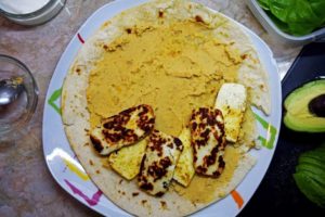 Piadina Tofu and halloum brain health