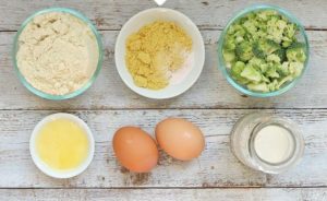 Broccoli muffin ingredients