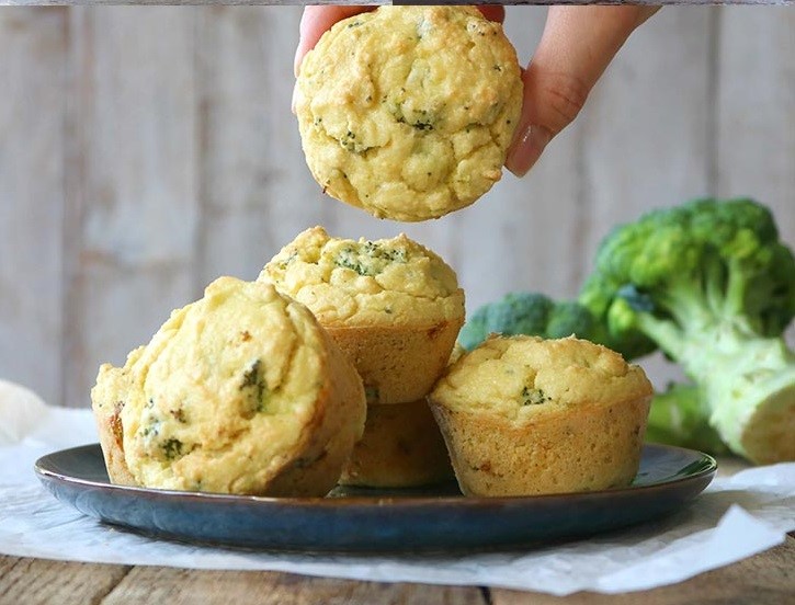 Broccoli muffins for breakfast