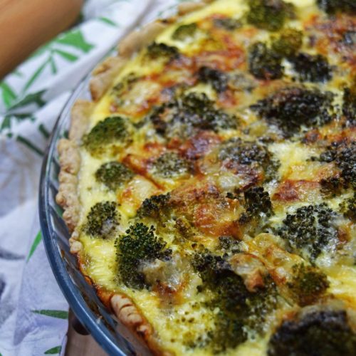 Salmon & Broccoli Quiche Lorraine - The Fit Vision - Improve Brain & Body